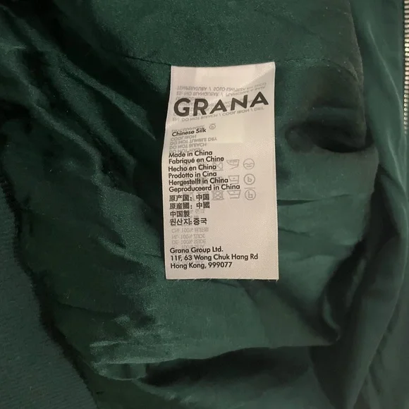 Grana Silk Bomber Sz M - Picture 9 of 12